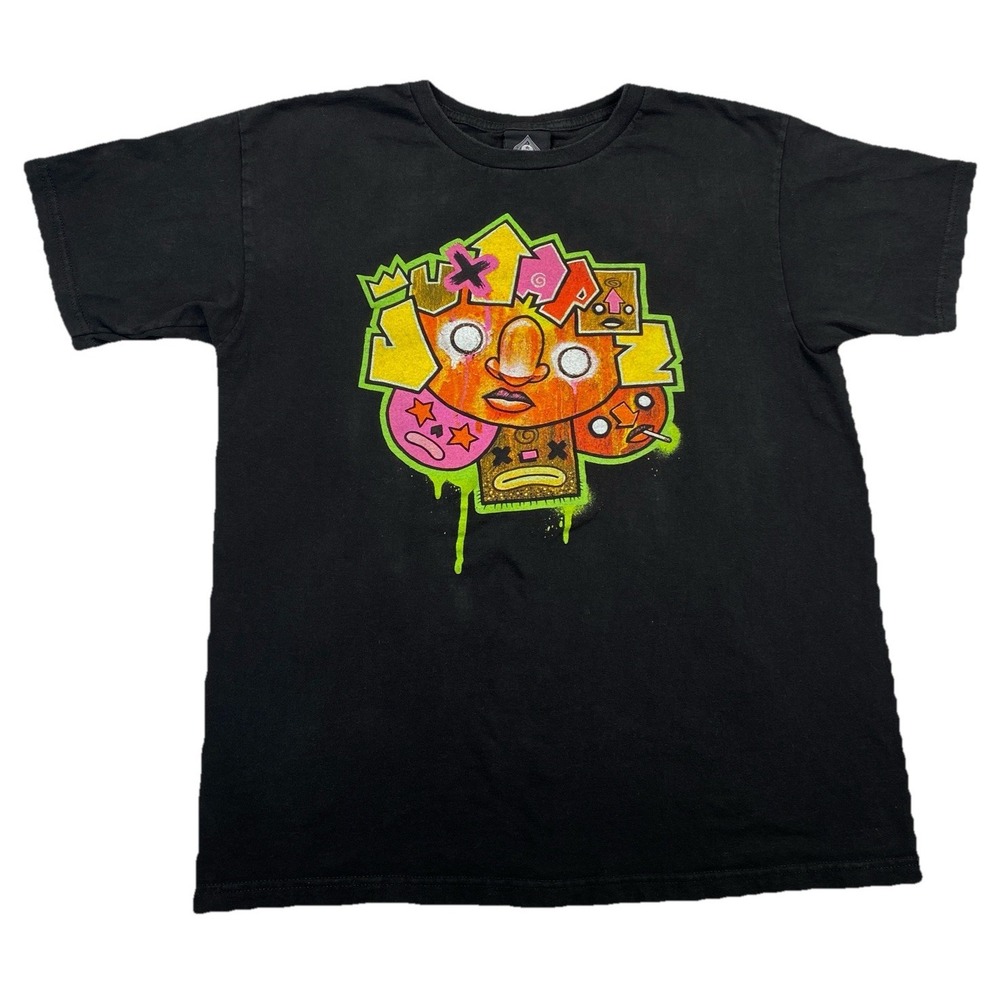 Vintage Juxtapoz Magazine Graffiti Art T-Shirt Black USA Men's Large